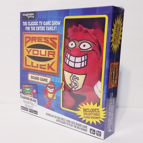 PRESS YOUR LUCK Board Game With Plush / Stuffed WHAMMY! Classic TV Game Show - Picture 1 of 6